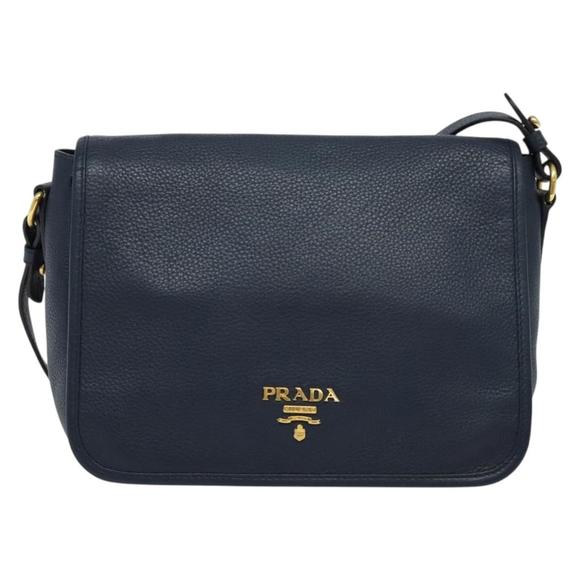 Prada Vitello Navy Leather shoulder - Picture 1 of 10